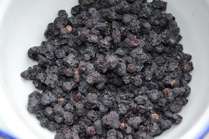 Zdjela osušenih plodova borovnice (Vaccinium myrtillus)
