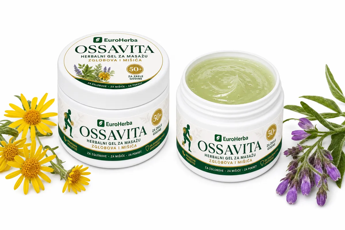 Ossavita, herbalni gel za masažu zglobova i mišića